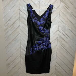 Le chateau stretch satin body on dress